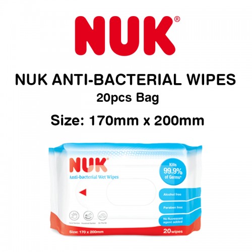 NUK Anti Bacterial Wipes 20pcs x 5